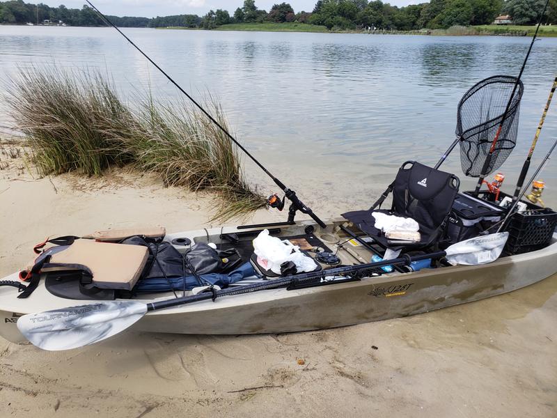 Picture of the FS128T on the beach ready to go fishing